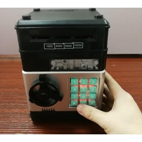 1pc New ABS Combination Lock Money Box Code Key Coins Cash Saving Piggy Bank Gift