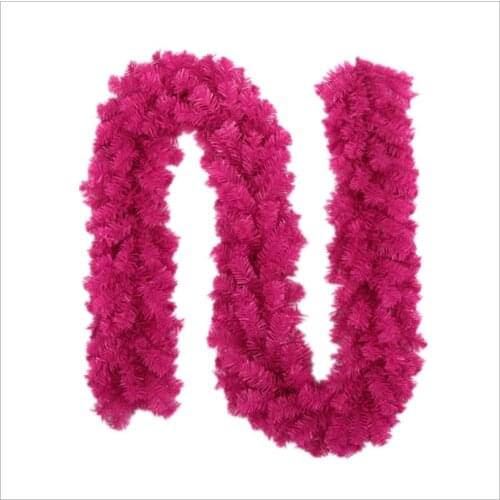 2.7m Christmas garland purple rose red 270 cm decoration Christmas rattan ornaments Christmas decorations for home free shipping