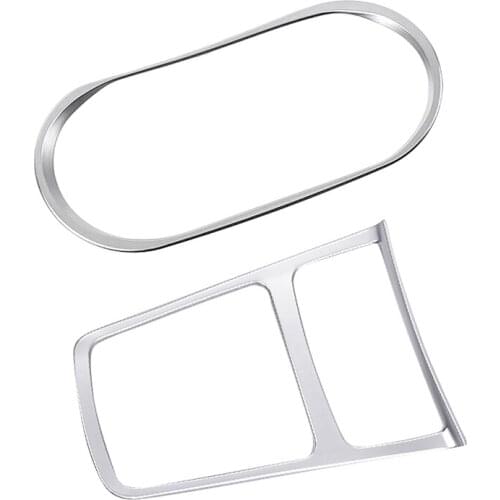 2 Pcs for Mercedes Benz Cla Car Accessories: 1 Pcs Car Cup Holder Cover Trim & Car Storage Box Trim Ashtray Frame