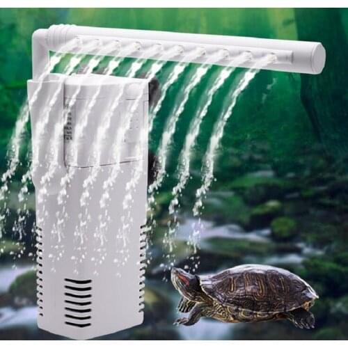 220V Fish Tank Internal Filter Water Pump Aquarium filters triple built-in filters versatile submersible pump fish tank aerator