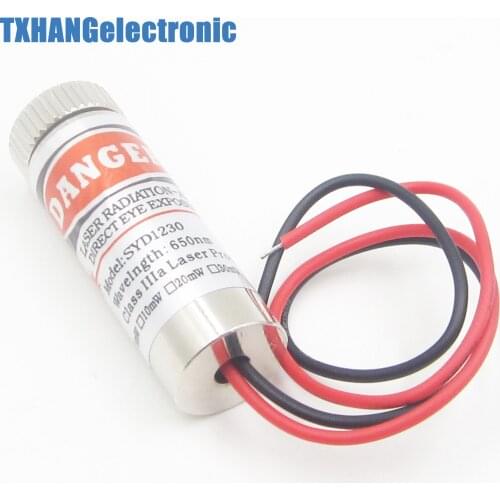 3-5V 5mW Adjustable Red Laser Module Focus Stripe Lens Laser Head diy electronics