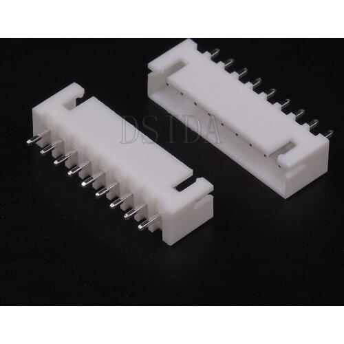 50PCS XH2.54 Plastic Shell 2.54MM 9Pin 9P Male Connector With Needle XH2.54MM 9 Pin Right Angle Pin Header Connector