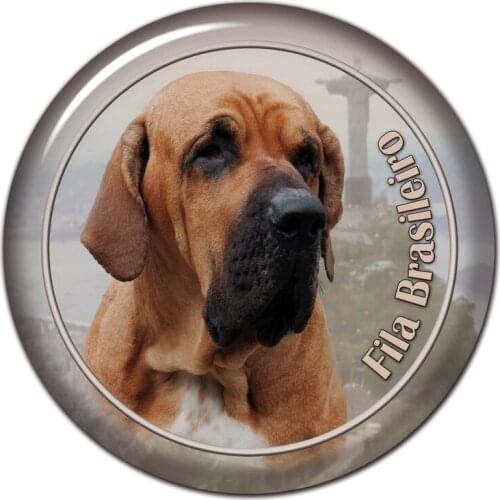 B0865# 13CM/17CM Self-Adhesive Decal Fila Brasileiro Dog Car Sticker Decors on Bumper Rear Window Laptop