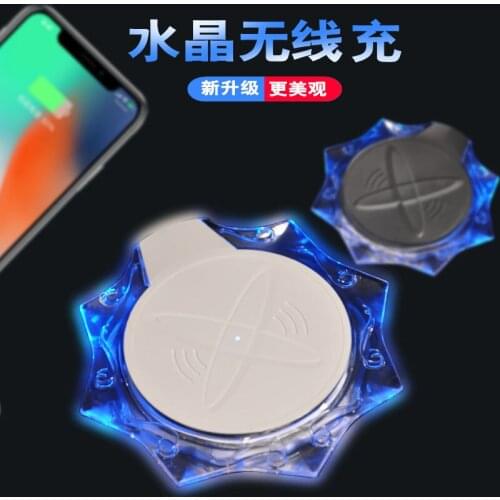 QI Wireless Charger For iPhone 11pro XS Max XR X Phone LED USB Wireless Charger Fast Charging For Samsung Galaxy S10 S8 S9 Plus