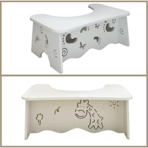 Bathroom Toilet Bowl Foot Wood Plastic Board Bathroom Toilet Seat Foot Stool Home Durable Children Squatting admired