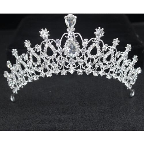 Crystal Diadem Bridal Tiaras and Crowns Headband Head Accessories Wedding Princess Queen Bridal Tiara Headpiece For Women Girls