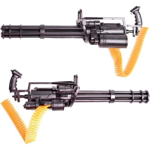 Action Figures M134 Gatling Minigun Machine Belt Guns Terminator For Children Heavy T800 Gift Bullet