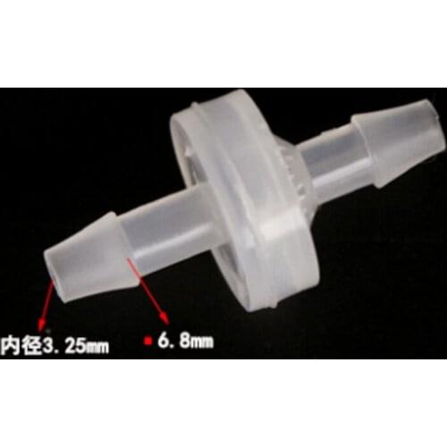 Fluoroplastic plastic check valve Water stop valve Ozone and oil resistance Φ5 / 6/7/8 / 9mm with barb