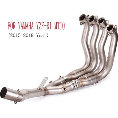 FOR YAMAHA YZF-R1 MT10 2015-2019 Year Full Exhaust Pipe System Motorcycle Muffler Middle Front Header Tube