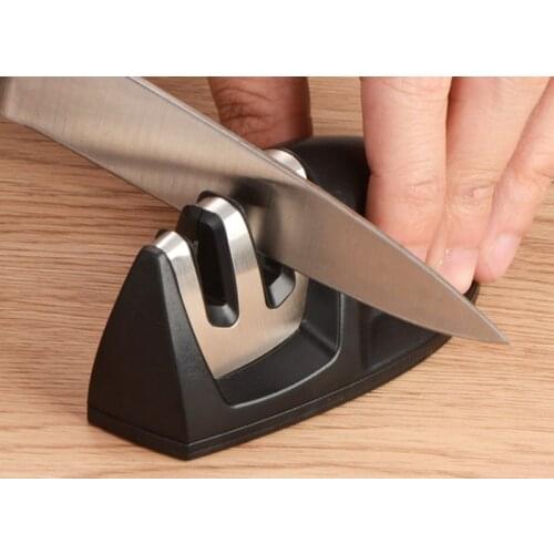 Sharpener Tool Kitchen Quick Professional 2 Stages Knife Sharpener Diamond Tungsten Steel Carbide Ceramic Kitchen Organizer