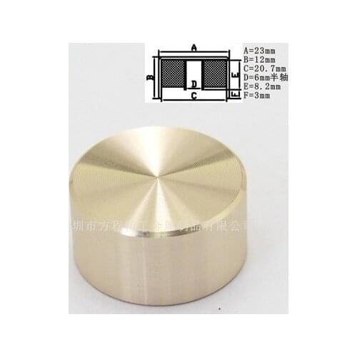 10pcs aluminum plastic cap knob potentiometer knob Smooth 23*12*6mm potentiometer cap car knob switch cap Encoder
