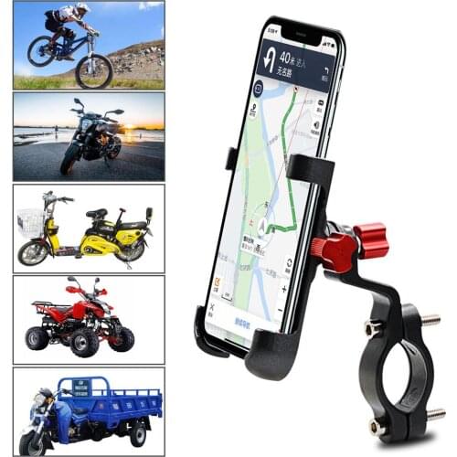 Multi-functional Motorcycle Bicycle ATV Handlebar Phone Mount Mobile Phone Rack Motorcycle Aluminum Alloy Phone Holder