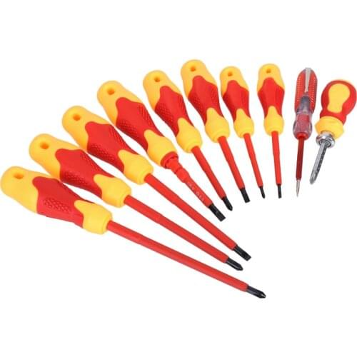 Insulated Screwdriver set Multi-function 10pcs Computer Repair Tool Kit Electrician Dedicated Magnetic Hand Tools Home Tools
