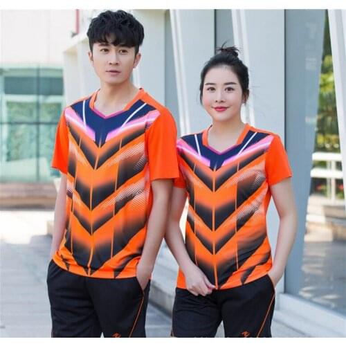 New 2019 men/women tennis shirts shorts,custom badminton clothes,men table tennis jersey short-sleeve sport shirt tennis t-shirt