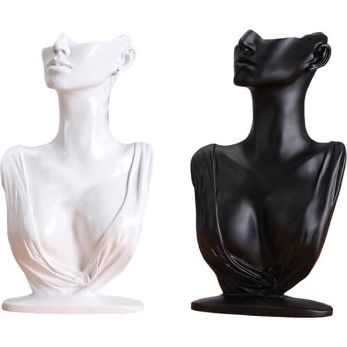 Necklace Earring Display Bust Pendants Holder Organizer Mannequin for Women Trade Shows Organization Easy Use