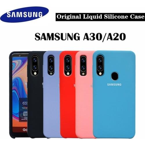 Samsung A20 Original Back Case Liquid Silicone Case Silky For Samsung Galaxy A20 A30 Protective Case For Galaxy A30 Phone case