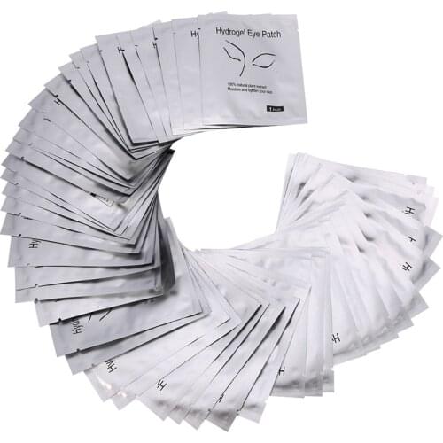 New 50/100/200 Pairs Eye Pads Lint Free Eyelash Gel Mask Eyepads Lashes Extension Patches SCI88