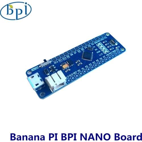 Banana PI BPI NANO board is breadboard-friendly board based on the ATmega328 (same Arduino Nano 3.0)