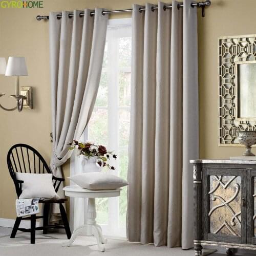 Plain Embossing Blackout Curtains Thermal Insulated Flower Drapes for Bedroom