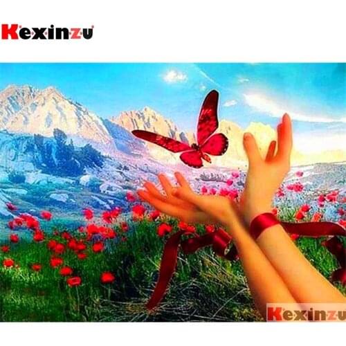 Full Square/Round 5d Diamond Painting Rose butterfl 3d Embroidery Cross Stitch Diamond Mosaic Full Picture Rhinestone Decor W646