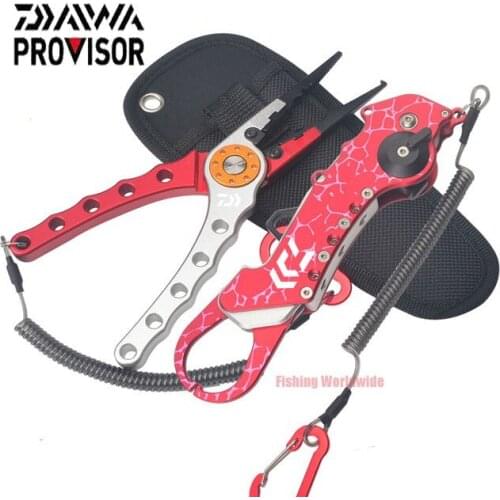 DAIWA Fishing Pliers Grip Set Tools Line Cutter Aluminum Alloy Scissors Hook Remover Gripper Split Ring DAIWA Fishing Equipment