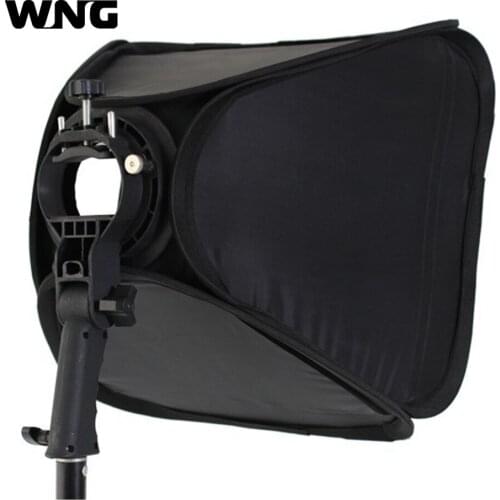 Softbox 40x40 cm Diffuser Reflector with S-type Bracket Bowens Holder for Speedlite Flash Light Professional Photo Studio Camera