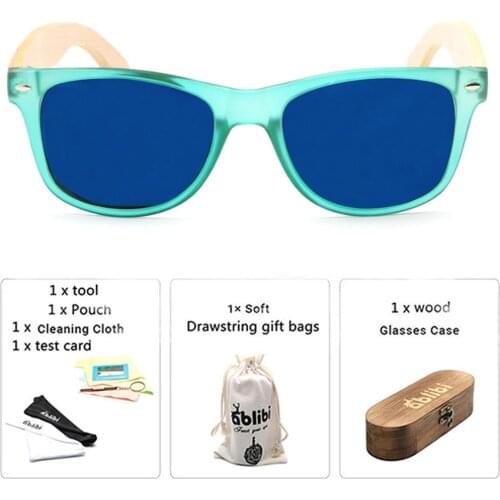 Sunglasses Women,2019Vintage Wood Legs Polarized Sunglasses Blue with PC Frames oculos de sol feminino Drop shipping