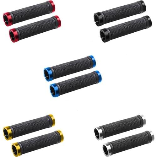 Outdoor Sports 1 Pair MTB Cycling wear-resistant Handlebar Anti-Skid Bicycle Grips Rubber non-slip pattern Bicycle Accessories