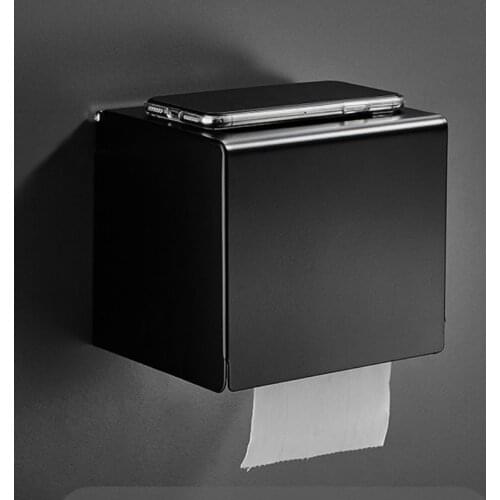 Towel Bar Bathroom Shelf Toliet Rack Tissue Box Shelf Paper Towel Bathroom Accessories Space Aluminium Lacquered