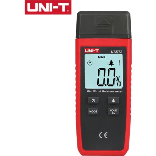 UNI-T Wood Moisture Meter UT377A 4 Types of Wood Categories (28 tree species reference) LCD Backlight