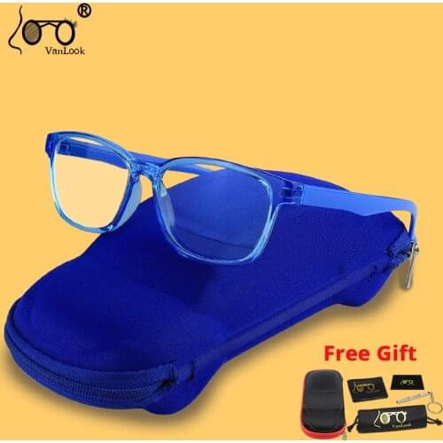 VANLOOK Glasses for Girls Boys Kids Teenage Anti Glare Blue Light Childrens Computer Blocking Screen Gaming Silica TR90 w/ Case