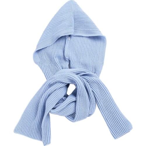 Winter Knit Hooded Scarf Pullover Headscarf Hoodie Hat Neck Ear Warmer Wrap