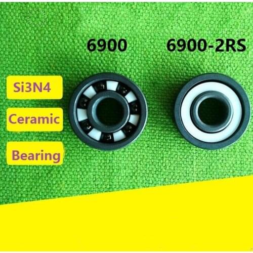 10pcs 6900 6900-2RS RS 2RS 10x22x6 mm Si3N4 full Ceramic bearing deep groove ball bearing 10*22*6mm