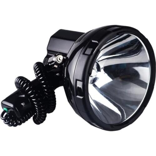 12V 55W 6500K Spotlight, Super Bright LED Flashlight Handheld Spotlight 3000 Meters Range, Large Flashlight Searchlight