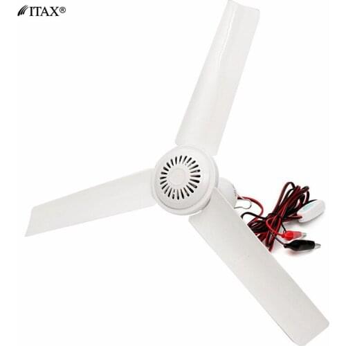 12v small ceiling fan DC battery solar mosquito repellent home outdoor ITAS6646A