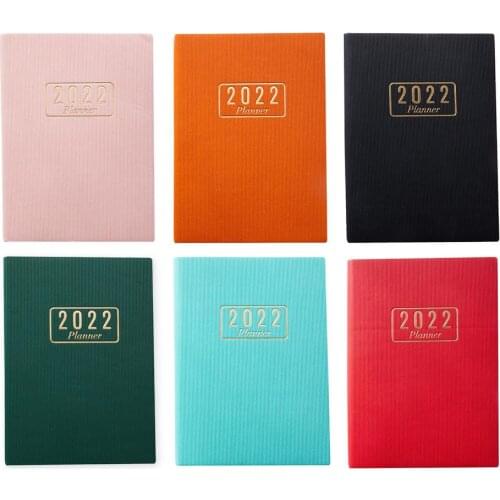 2022 Time 365 days Schedule Book A5 Newest PU Notepads Creative Planner Reminder Timetable Desk Dates Diary planne