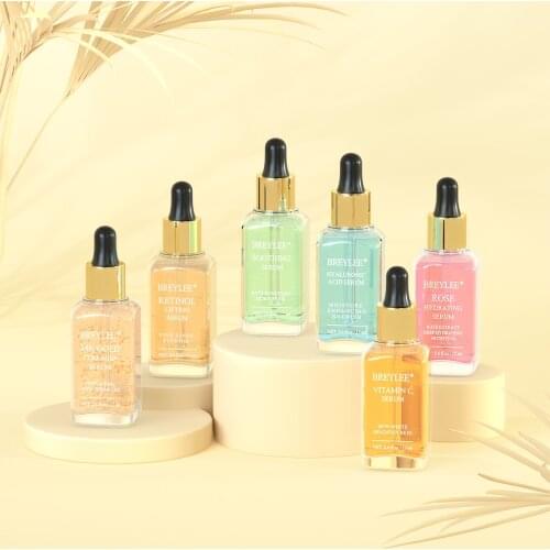 BREYLEE Face Skin Care Serum Retinol Vc Hyaluronic Acid Remove Wrinkles Anti-Aging Lifting Firming Collagen Facial Essence 6 PCS