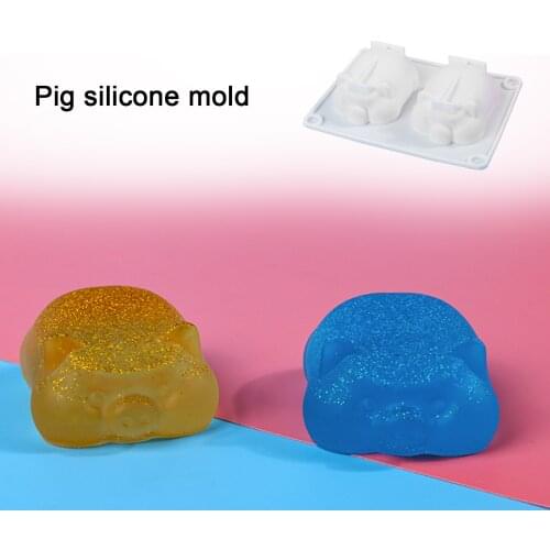 3D DIY Baking Tools Non-stick Silicone Cake Mold Pig Shapes Chocolate Mold For Pastry Pudding Jelly Mould Cake Tools