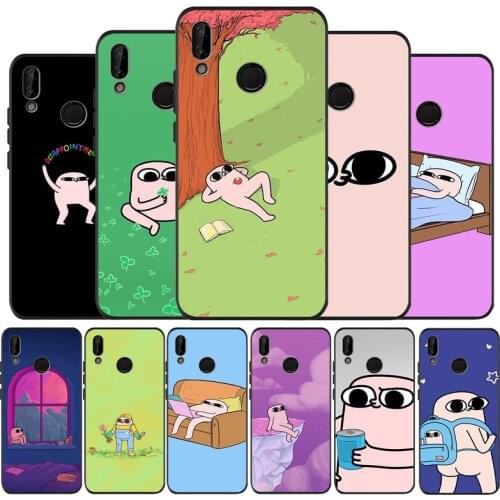 Cartoon Anime Cute Ketnipz black Phone Case for huawei P40 P30 P20 P10 Pro lite P9 Lite nova 4E 6SE Psmart 2019 Y6 9 Prime