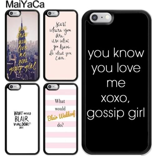 Gossip Girl Blair Waldorf Quotes Case For iPhone 12 Mini 11 Pro MAX X XR XS MAX SE 2020 6S 7 8 Plus 5s Cover