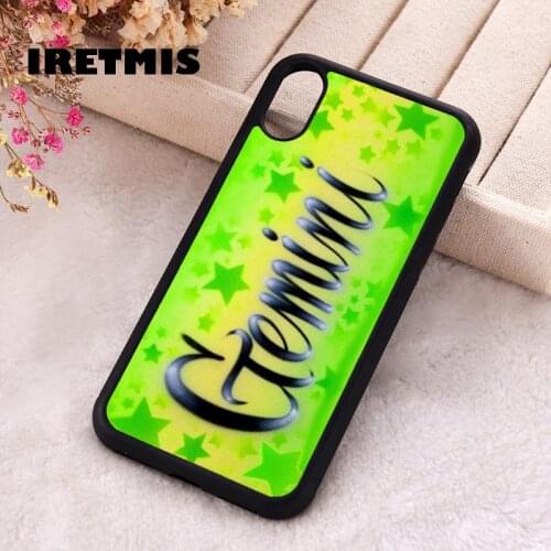 Iretmis 5 5S SE 2020 Phone Cover Case for iPhone 6 6S 7 8 Plus X Xs XR 11 12 Mini Pro Max Rubber Silicone Gemini