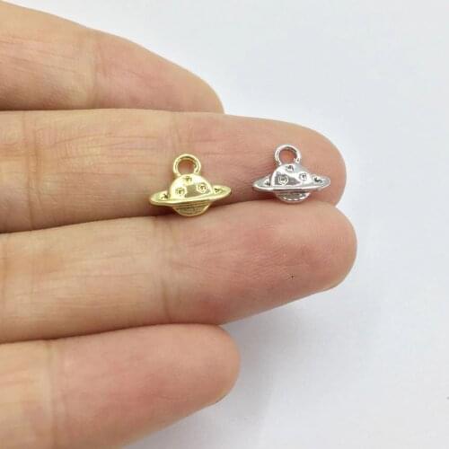 Eruifa 20pcs 10*6mm Mini Earth Print Coin Zinc Alloy necklace,earring bracelet jewelry DIY handmade 2 colors