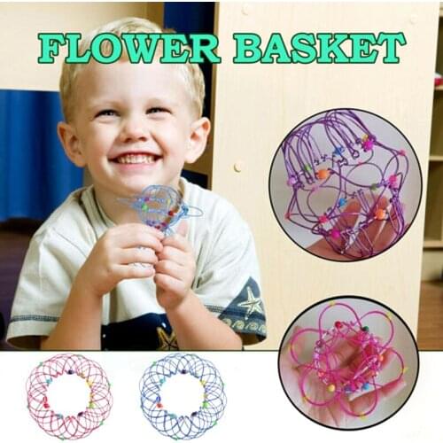 Mandala Stress Relief Toy Variety Flower Basket Thirty-Six Variable Mild Steel Hoop Popular Educational Toys For Adults Children