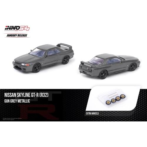 INNO Car 1:64 Nissans SKYLINE GT-R R32 Collection Metal Die-cast Simulation Model Cars Toys