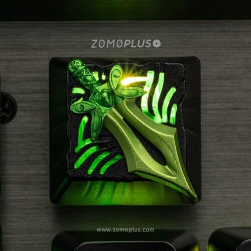 Key cap mechanical keyboard keycap personality design, Butterfly DOTA2 game theme key cap MX axis aluminum alloy keycaps,M10