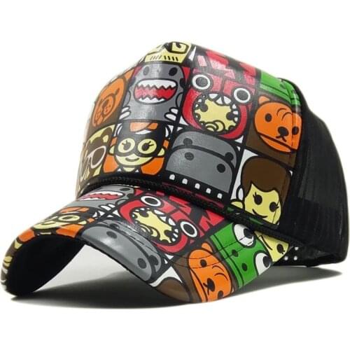 Fashion spring new hip-hop embroidery mesh cap summer men and women outdoor sport breathable sunshade baseball cap snapback hat