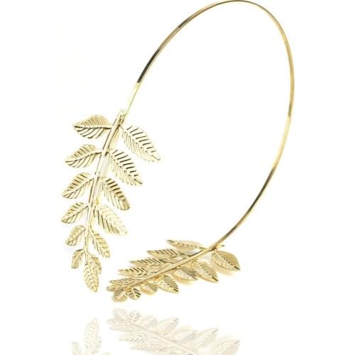 Fashionable Leaves Hairband Gold-color Baroque Hair Accessory Jewelry Woman bridal hair accessories cheveux mariage Gift 2019