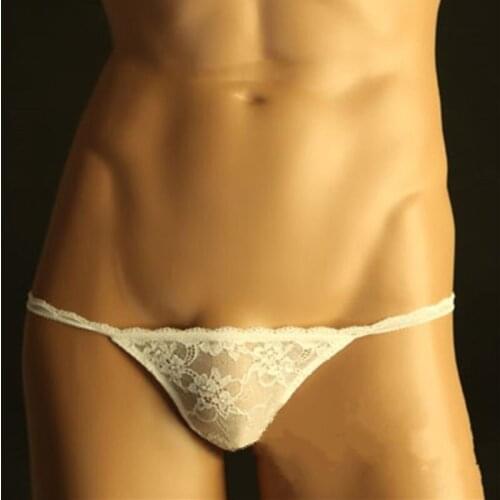 Man Sexy Lace Brief Underwear Clothes Male Panties Clothing Mens Briefs Gay Mens Underwear Briefs