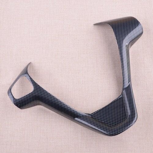 Car Steering Wheel Trim Cover Fit For Ford Fiesta Mk7/7.5 2008 2009 2010 2011 2012 2013 2014 2015 2016 2017