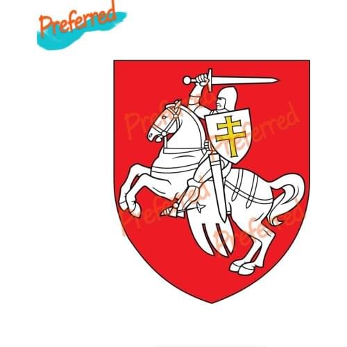 Flag National Emblem Coat of Arms of Belarus Decal Motocross Racing Laptop Helmet Trunk Wall Vinyl Car Sticker Die Cutting